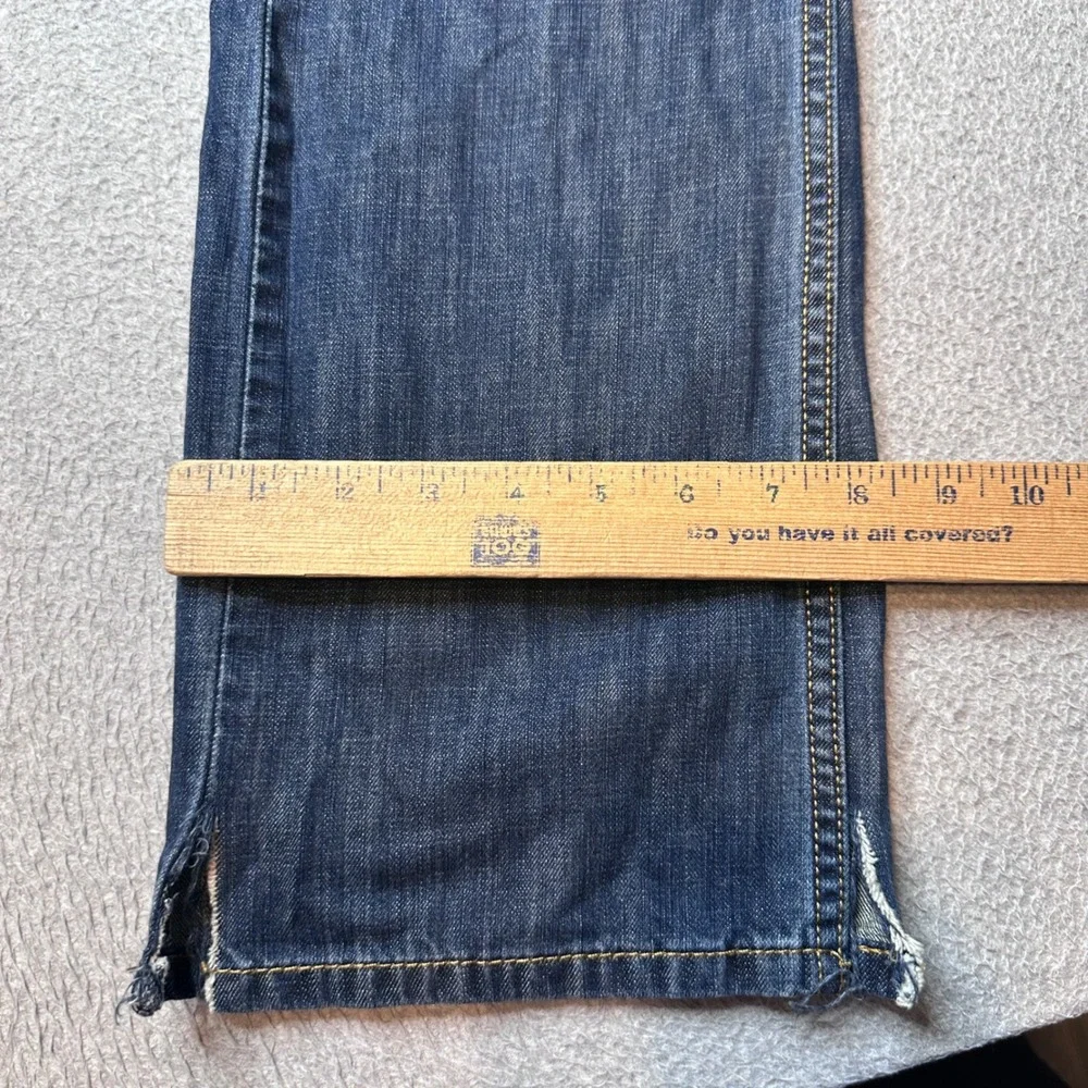 Levi's 527 Jeans Mens 32x32 Blue Slim Bootcut Dark Wash Denim Pants Western